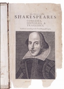 William Shakespeare,First Folio,1632.Copyright Bodleian Libraries,University of Oxford
