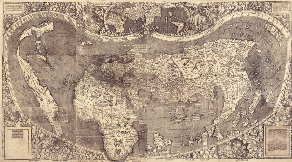 waldseemullermap Here it is...America's birth certificate, signed by Martin Waldseemüller