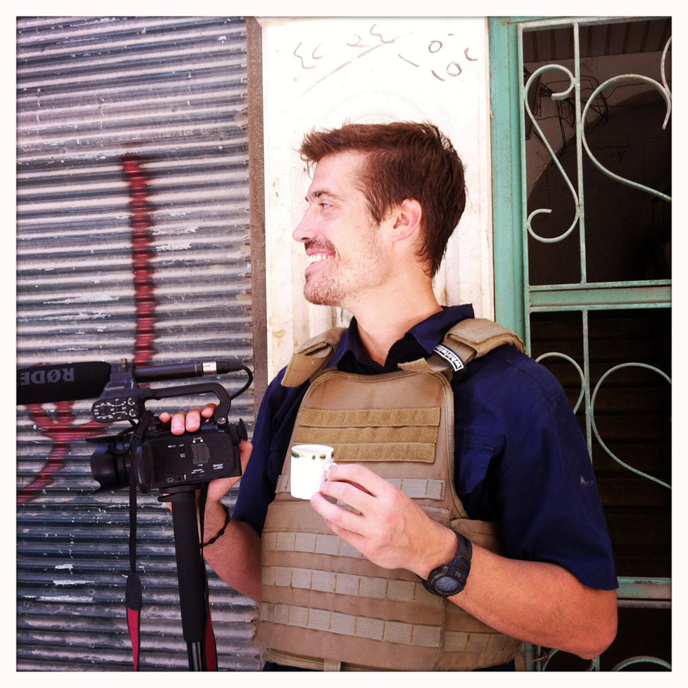 James Foley, Aleppo, Syria - 07/12. Photo: Nicole Tung. Authorized use: alongside article on James Foley's kidnapping in Syria only.