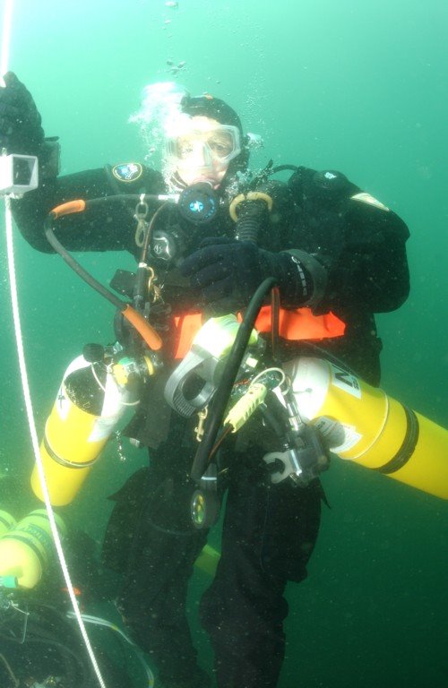 Bemis - after diving to Lusitania