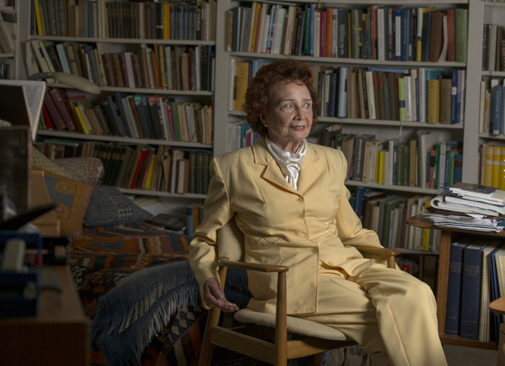 Palo Alto, CA.,--September 16, 2015--Professor Katharina Mommsen at home in Palo Alto