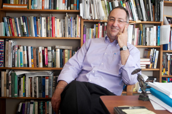 He started in journalism. (Photo: Kathleen Hinkel)