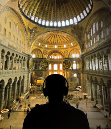 Hagia Sophia: excavating an echo – with the pop of a balloon.